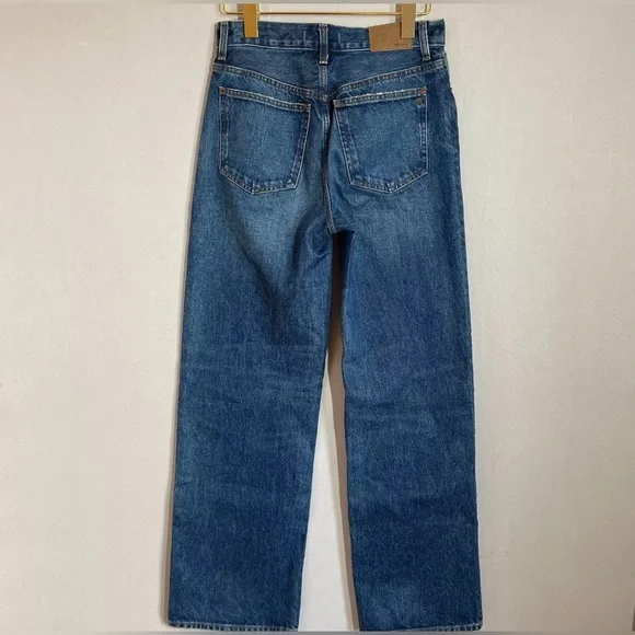 Madewell Jeans Women 23
Low Slung Baggy Loose Wide Leg Button Fly Casual Denim - Picture 2 of 8